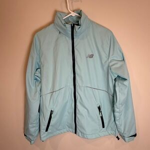 New Balance Women's Lightweight Full Zip Running Jacket Size L Blue
